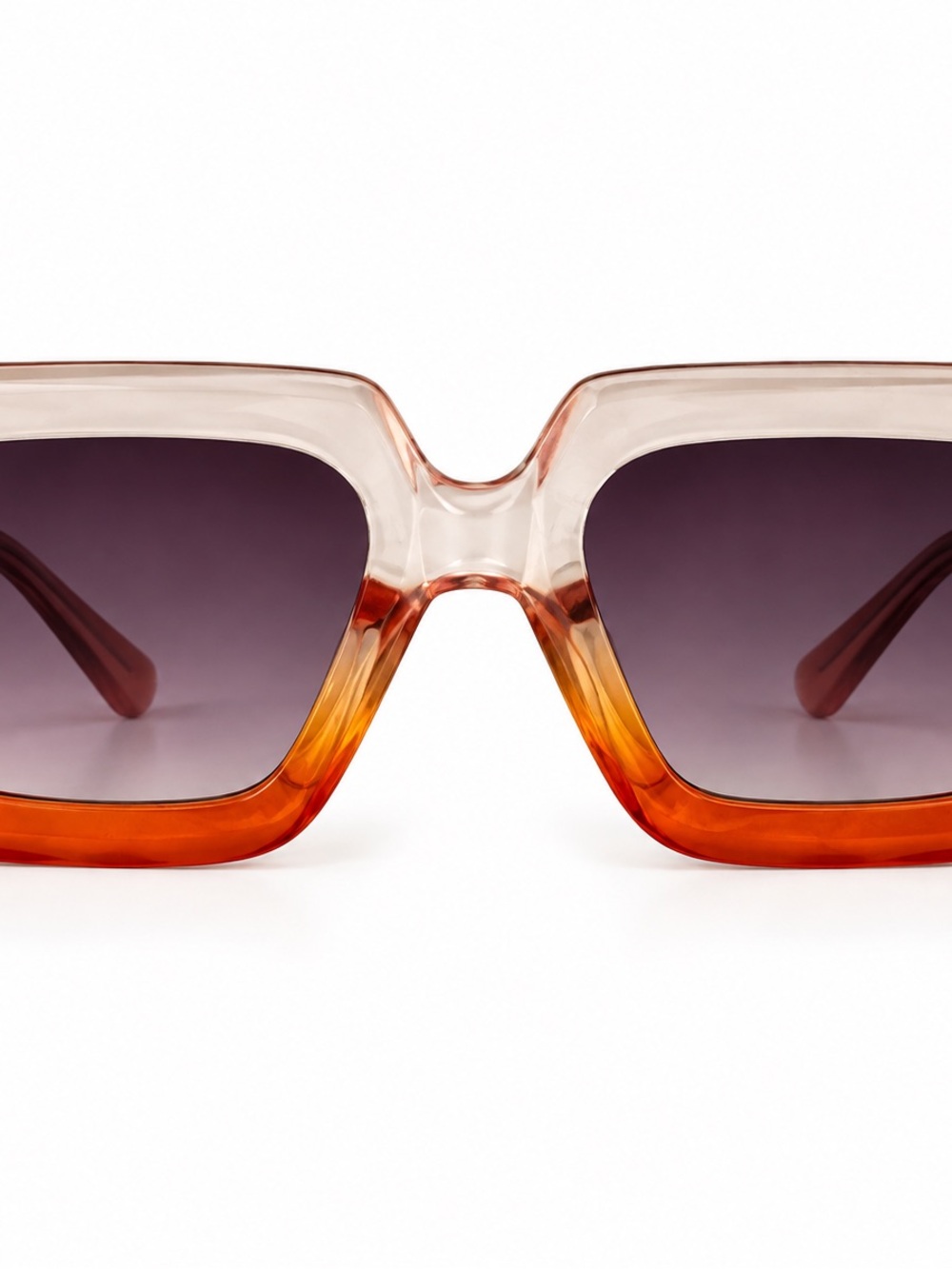 Women's Gradient Amber Square Sunglasses